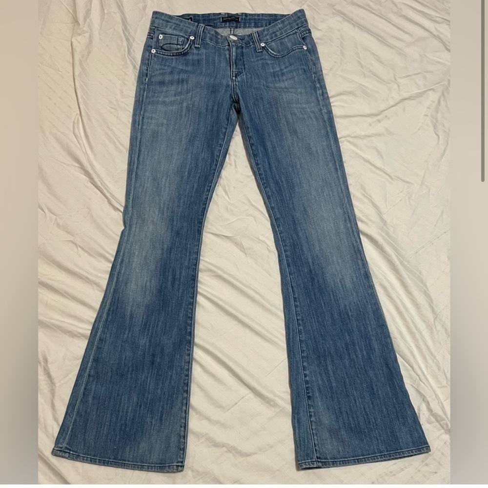 fidelity low rise flare jeans